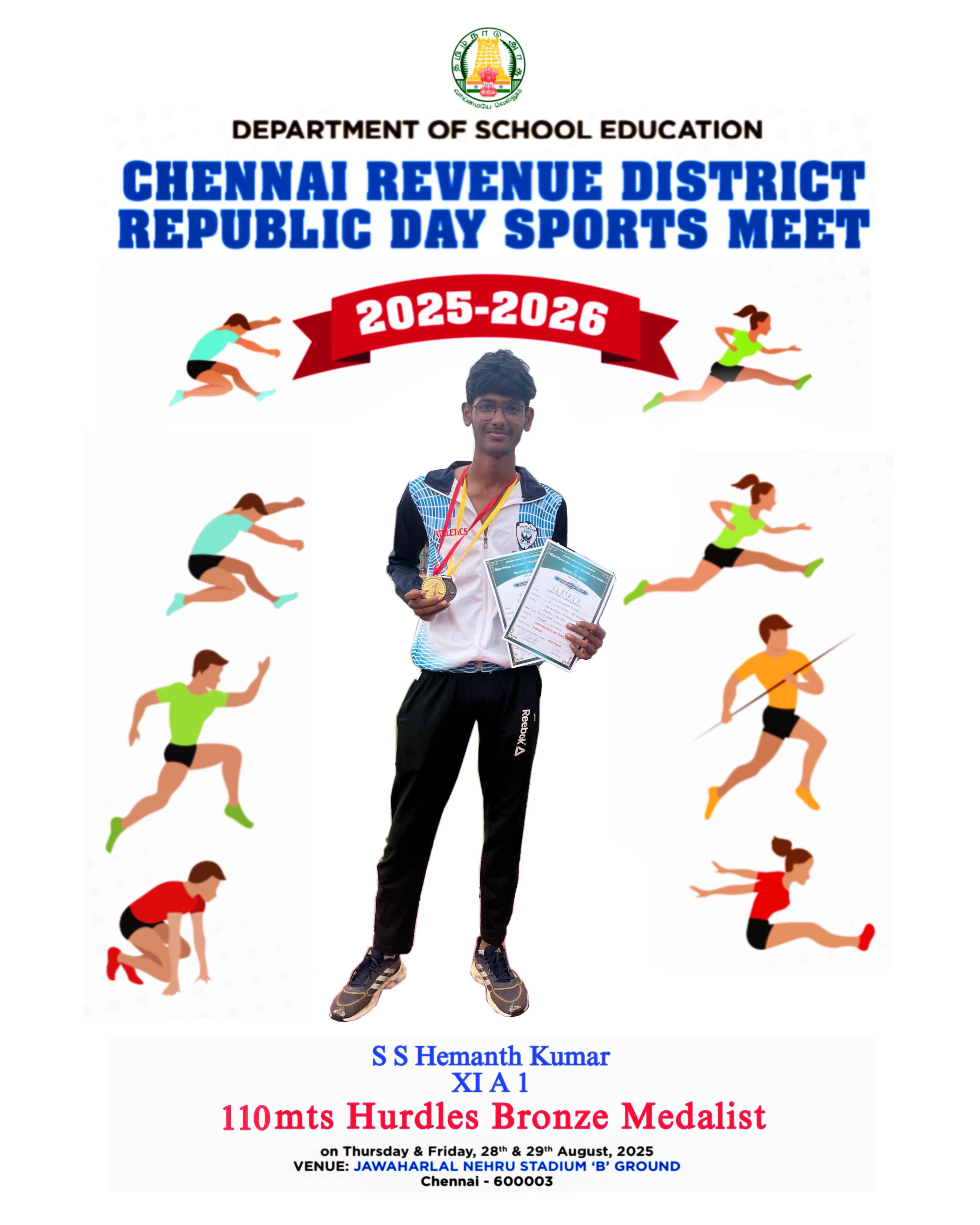Chennai Revenue District republic Day Sports meet 2025 - Image 1