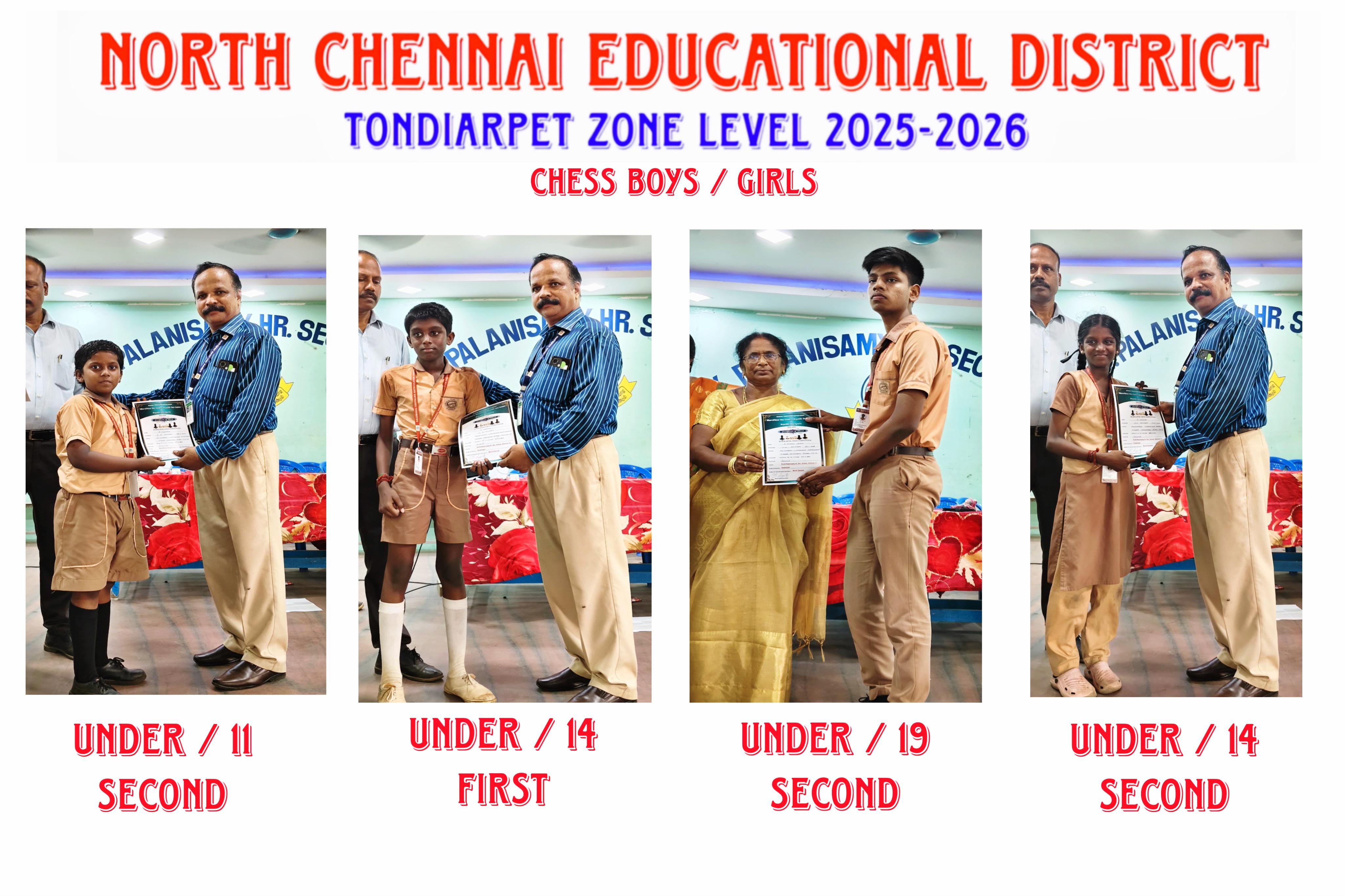 North Chennai Educational District Tondiarpet zone level 2025 - Image 2